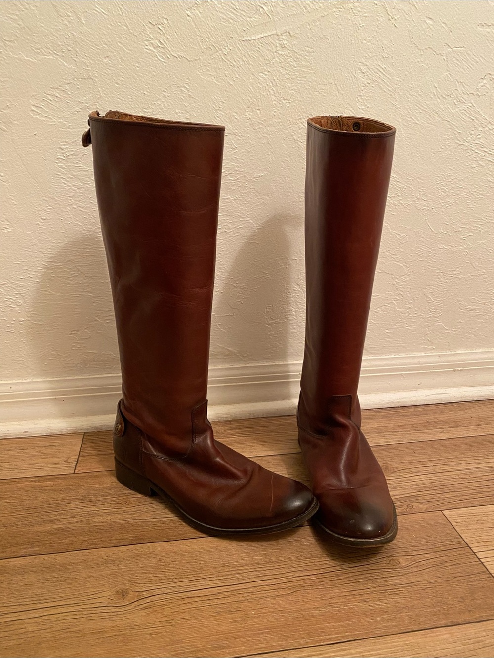Frye Women's Tall Riding Boots - Brown Leather